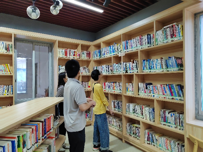 县文广旅体局一行到坝仔镇指导农家书屋图书分类工作.png