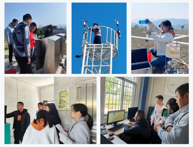 应急演练现场操作图（县气象局 张志浩、甘锦蕾摄）.png