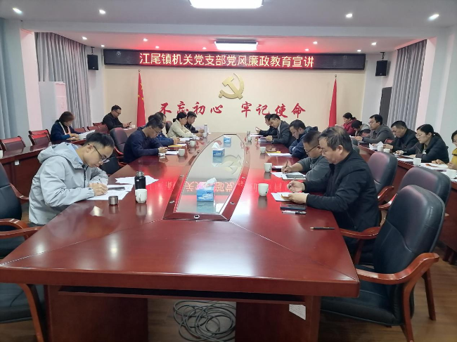 江尾镇廉政教育专题党课开讲.png