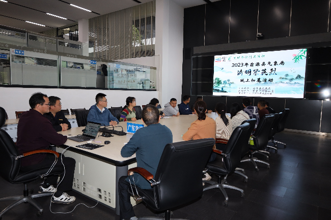 县气象局“清明祭英烈”线上扫墓活动现场（县气象局 陈虓韵 摄）.JPG