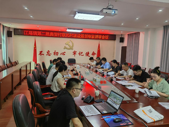 江尾镇召开第二批典型村联光村建设规划.png