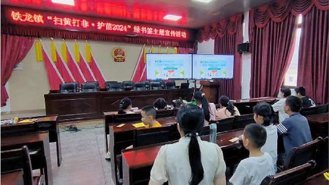 铁龙镇开展“扫黄打非绿书签”宣传活动.jpg