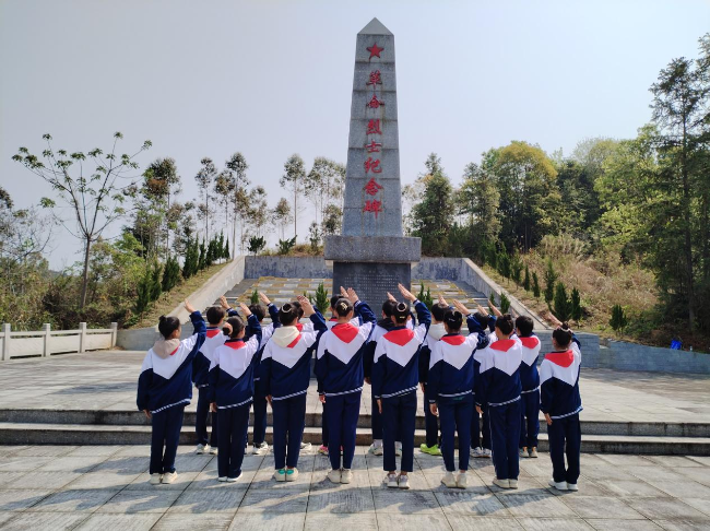 坝仔镇开展“缅怀革命先烈，传承红色基因”革命历史纪念碑扫墓活动2.png